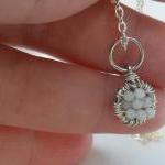 Sterling Silver Pendant Charm Necklace Amazonite..