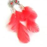 Bohemian Chic Feather Earrings Sterling Silver..
